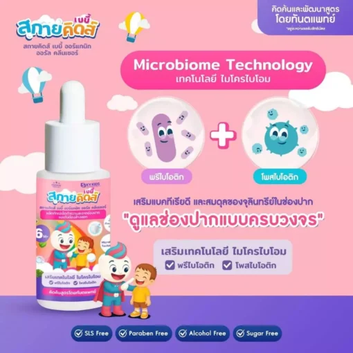 สกาย คิดส์ ออร์แกนิก ออรัล คลีนเซอร์ (เด็ก) Sky Kids Organic Oral Cleanser